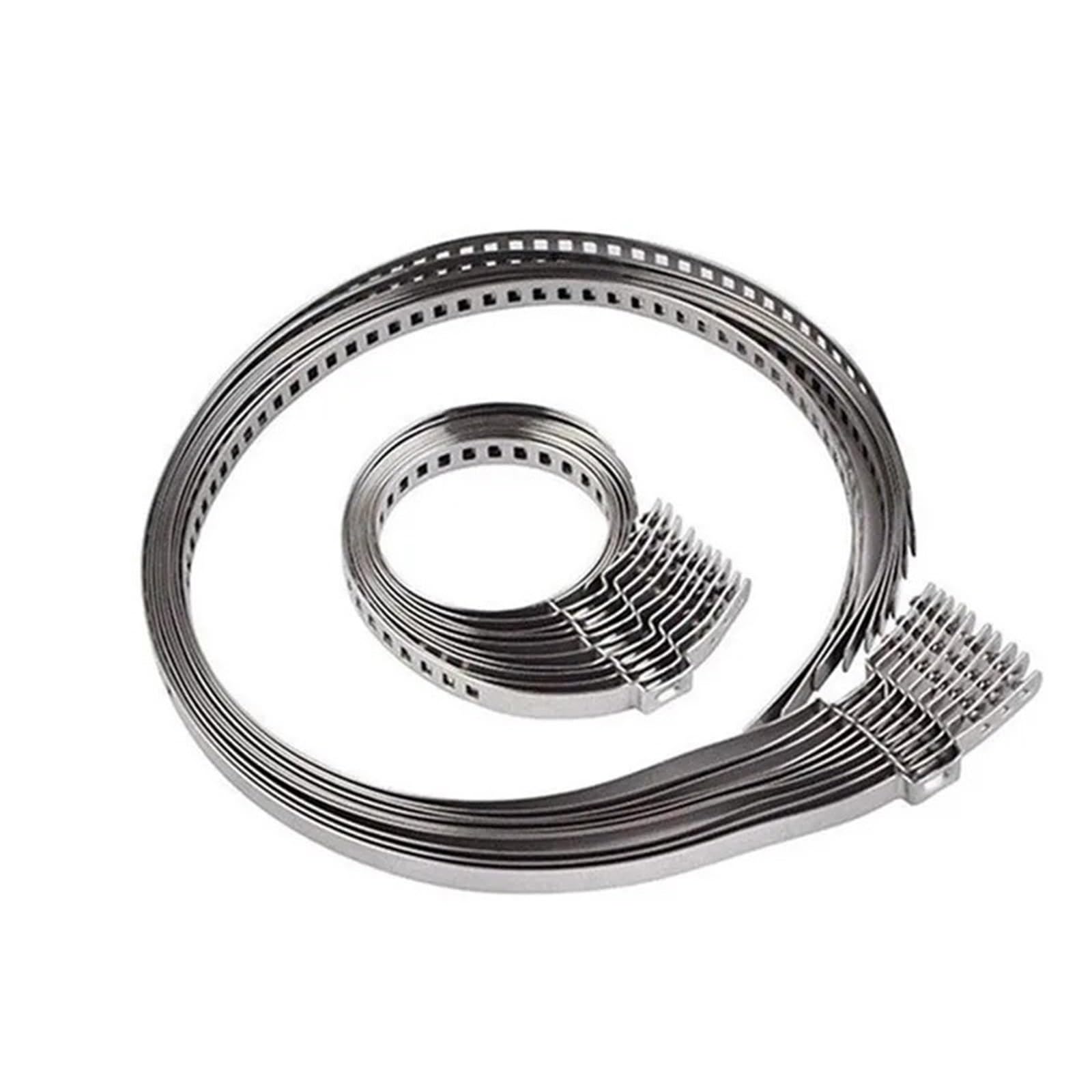 Cqjjxkyc 10Pcs Cv Boot Installation Tool Drive Shaft Joint Kit 10/20Pcs Axle Cv Joint Boot Crimp Clamp Kit Driveshaft Stainless Steel 30-40Mm 70-127Mm Adjustable(10Pcs)