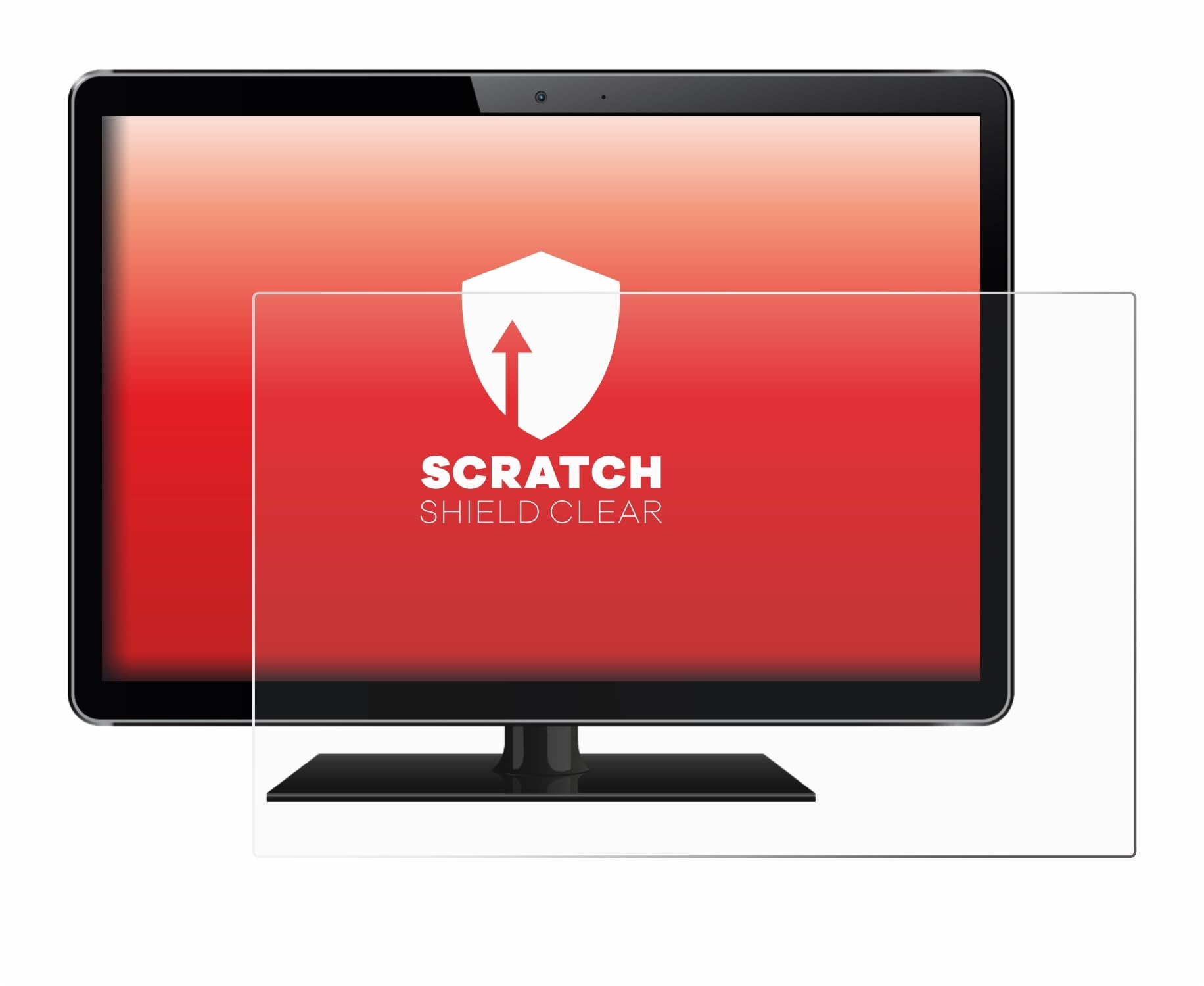 upscreen 24" Protector Pantalla para Medidas estándar con 24,0 Pulgadas (61 cm) [532 x 299 mm, 16:9] Película Protectora – Anti-Huellas