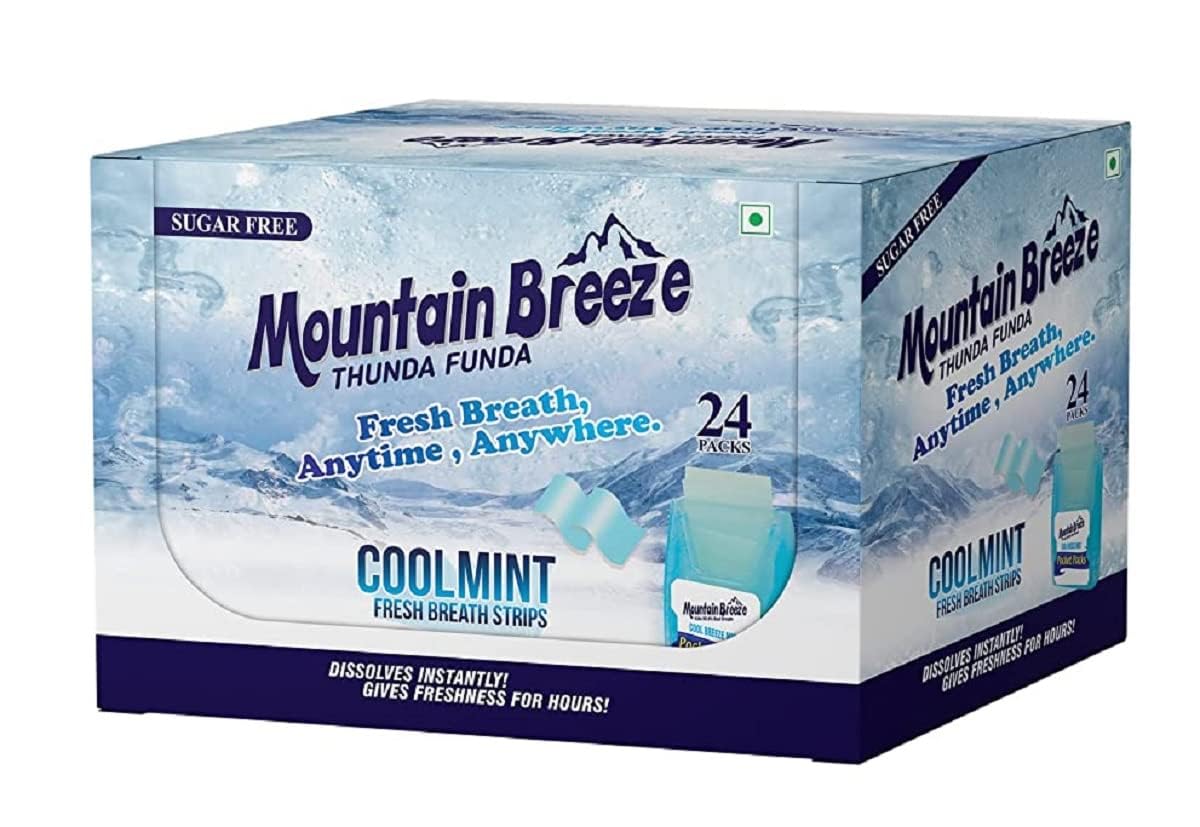 Sugar-Free Coolmint Fresh Breath Strips (24 Strips) Pack of 24 x 24 = 576