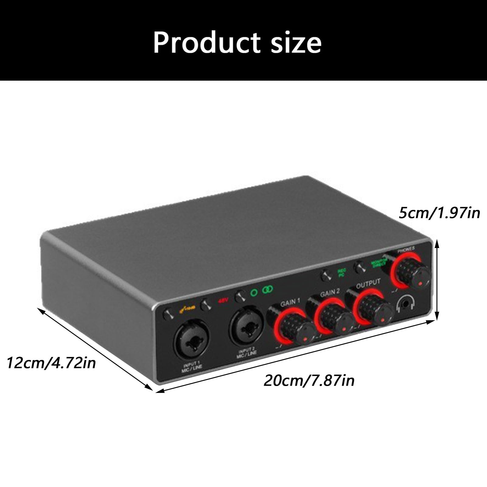 Interfaces de música USB no necesarias, tarjeta de sonido de metal, equipo de estudio profesional, tarjeta de sonido de 24 bits/192 kHz