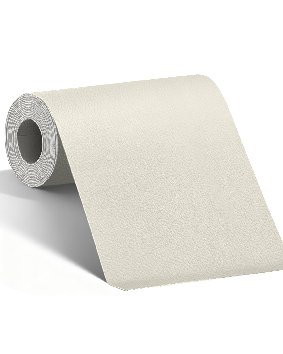 BOUYEER Pelle Adesiva per Riparazioni, 80x180 CM ecopelle toppe adesive per tessuti, Set Riparazione Ecologico & Senza Odori per Mobili/Divano/Sedili Auto/Borse/Restauro, Bianco avorio