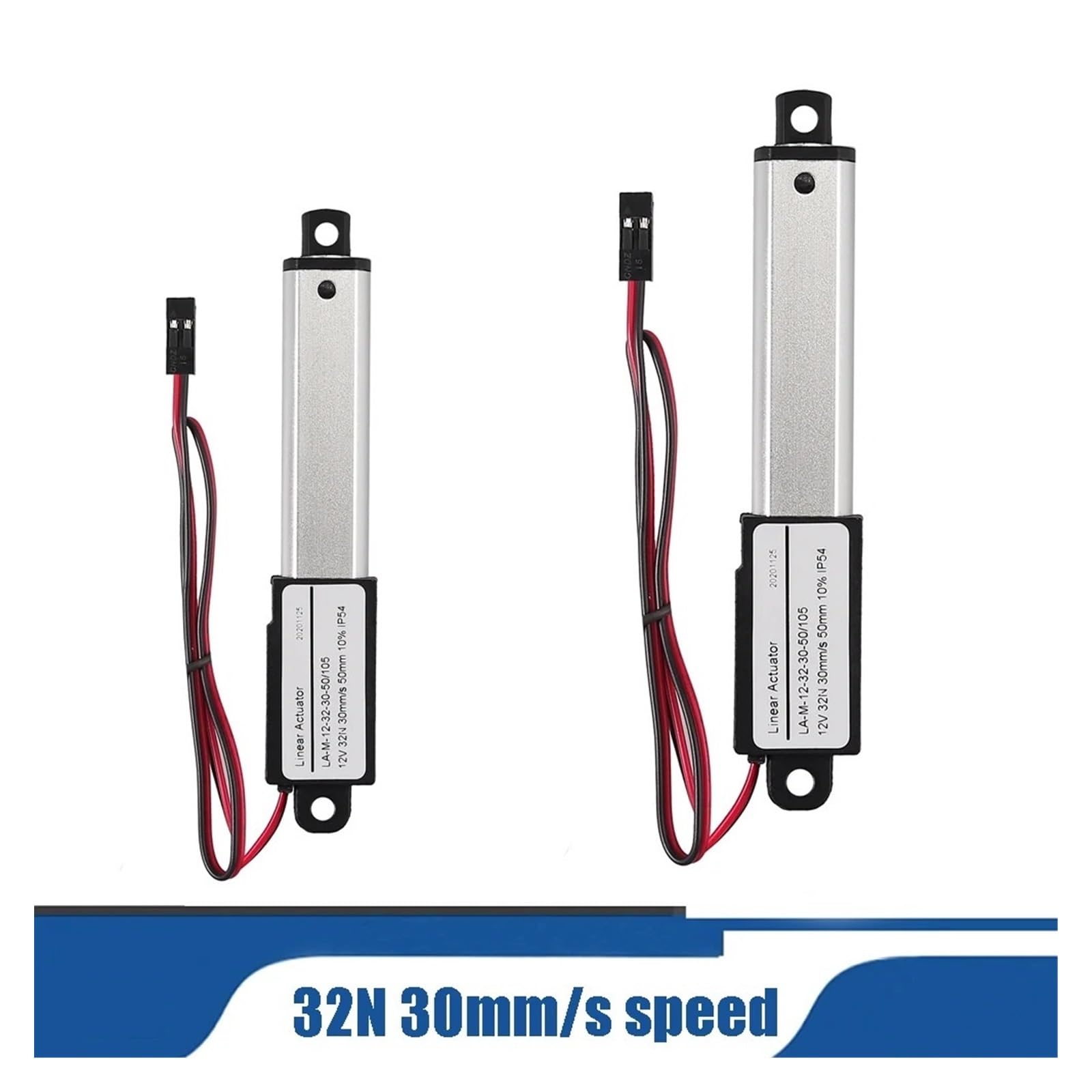 30mm 50mm 100mm skok DC 12 V siłownik liniowy Mini elektryczny siłownik liniowy 32N 30mm/s prędkość mikro siłownik liniowy perfection(30mm)