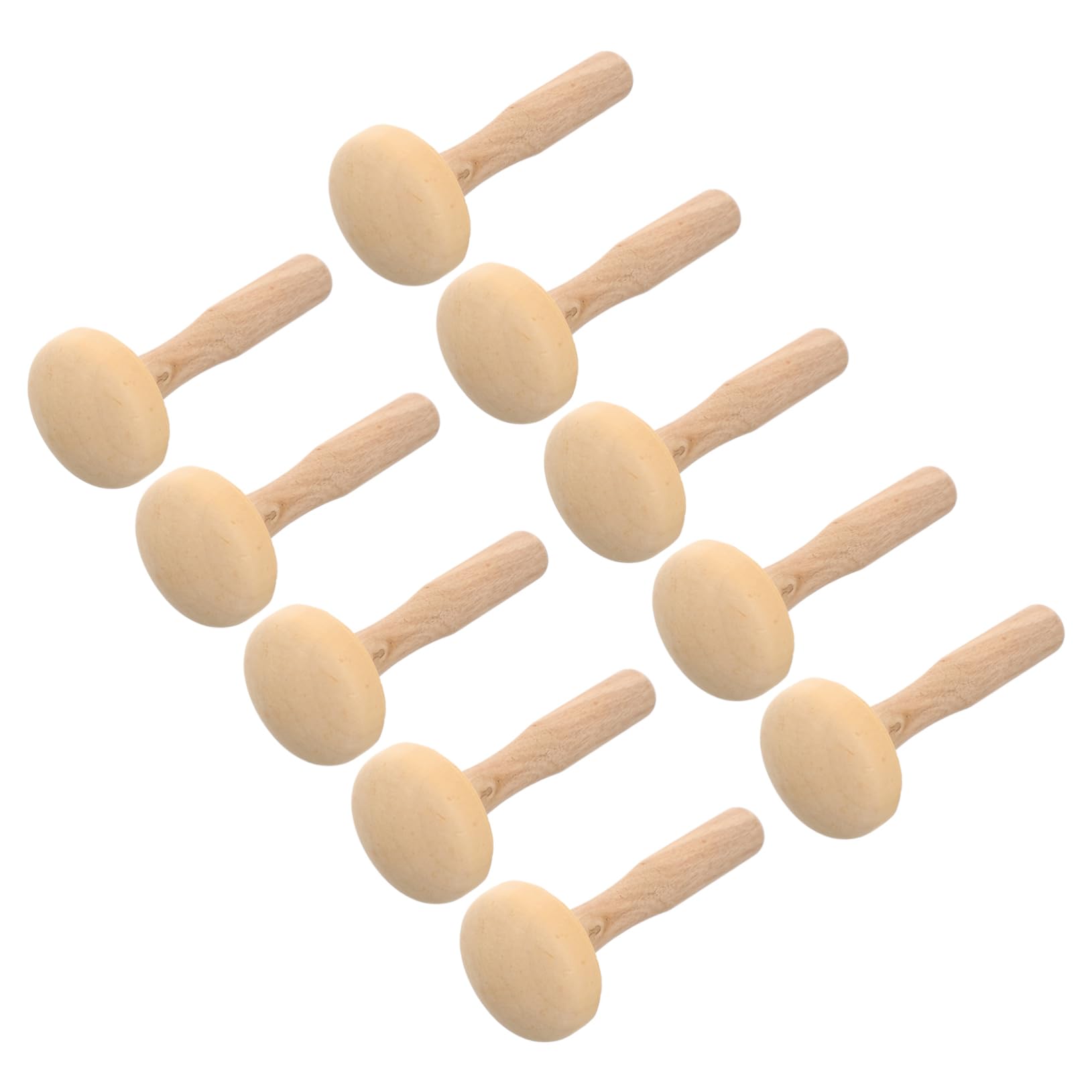 ERINGOGO Craft Rubbing Roller 10pcs Printmaking Tool Set Art Craft Supplies Wood Roller for DIY Projects