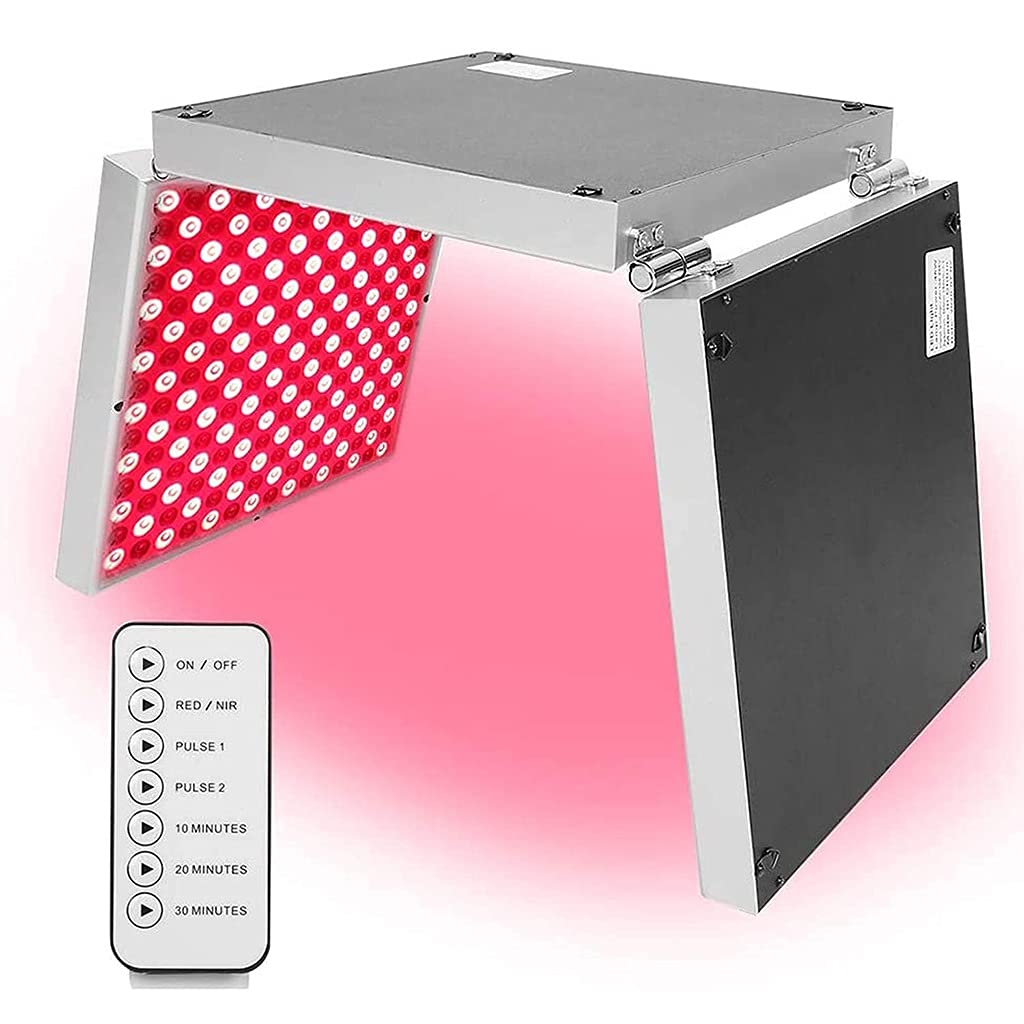 Dispositivo de Terapia de Luz Roja Plegable,Deep Red 660nm e Infrarrojo Cercano 850nm,Panel de Terapia LED Deformable de 135W,para Aliviar el Dolor,Antienvejecimiento de la Piel