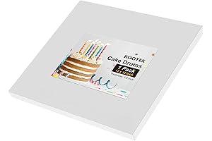 Kootek 12 Inch Square Cake Drums - Perfect for Multi-Layered Cakes