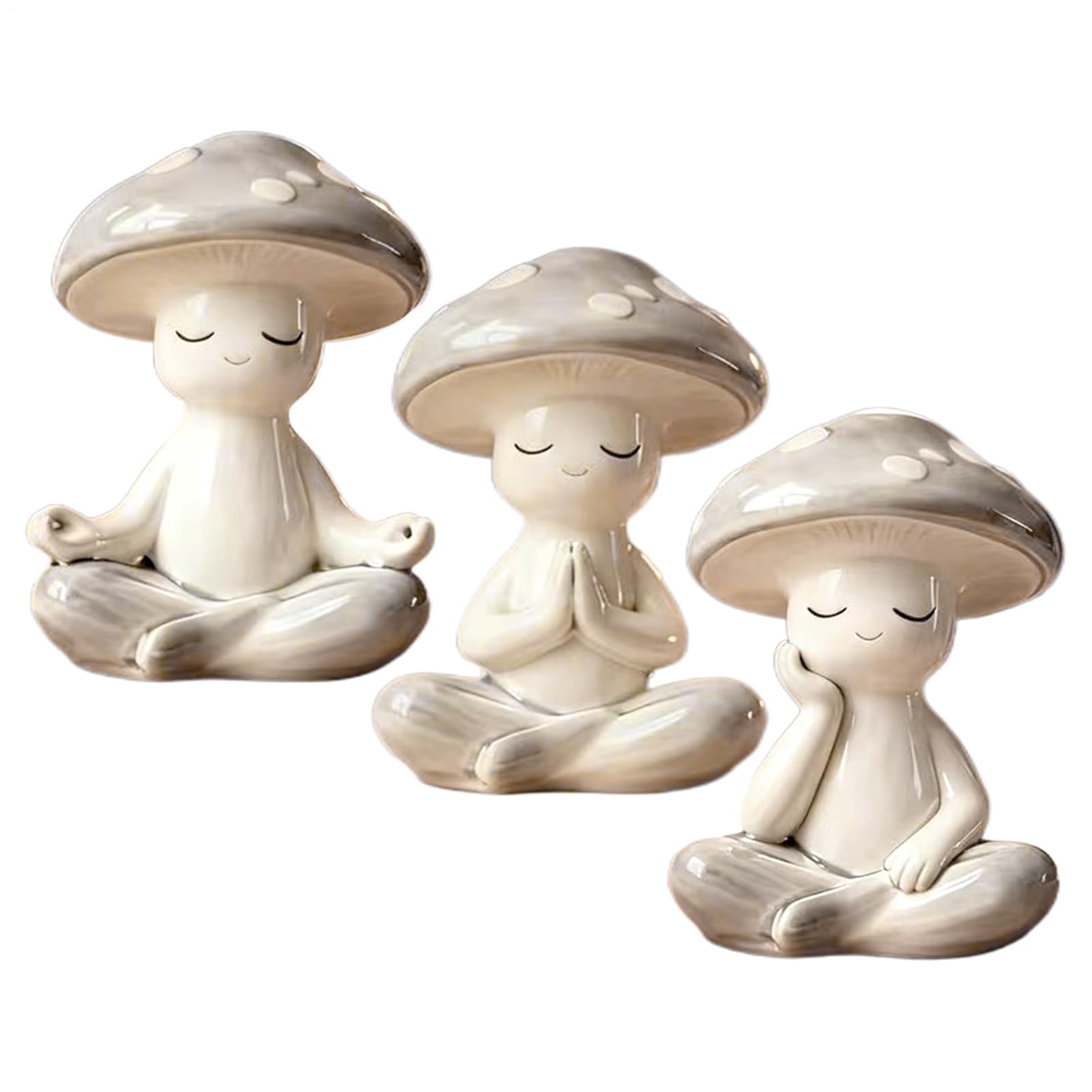 Figurines champignon en résine de décoration pour maison, chambre et jardin arboré