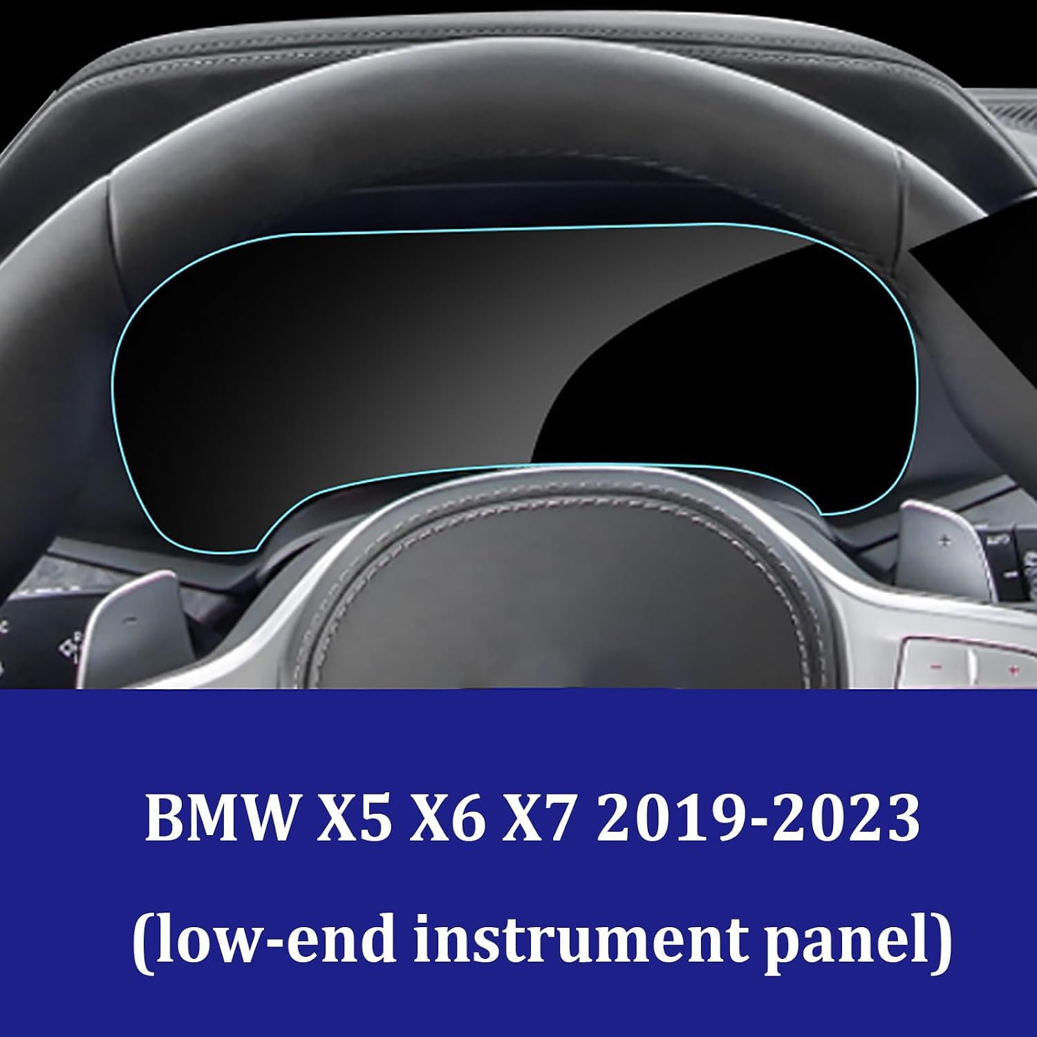 Pellicola Protettiva Auto per BMW X5 X6 X7 2019-2023 (Low-End Instrument)