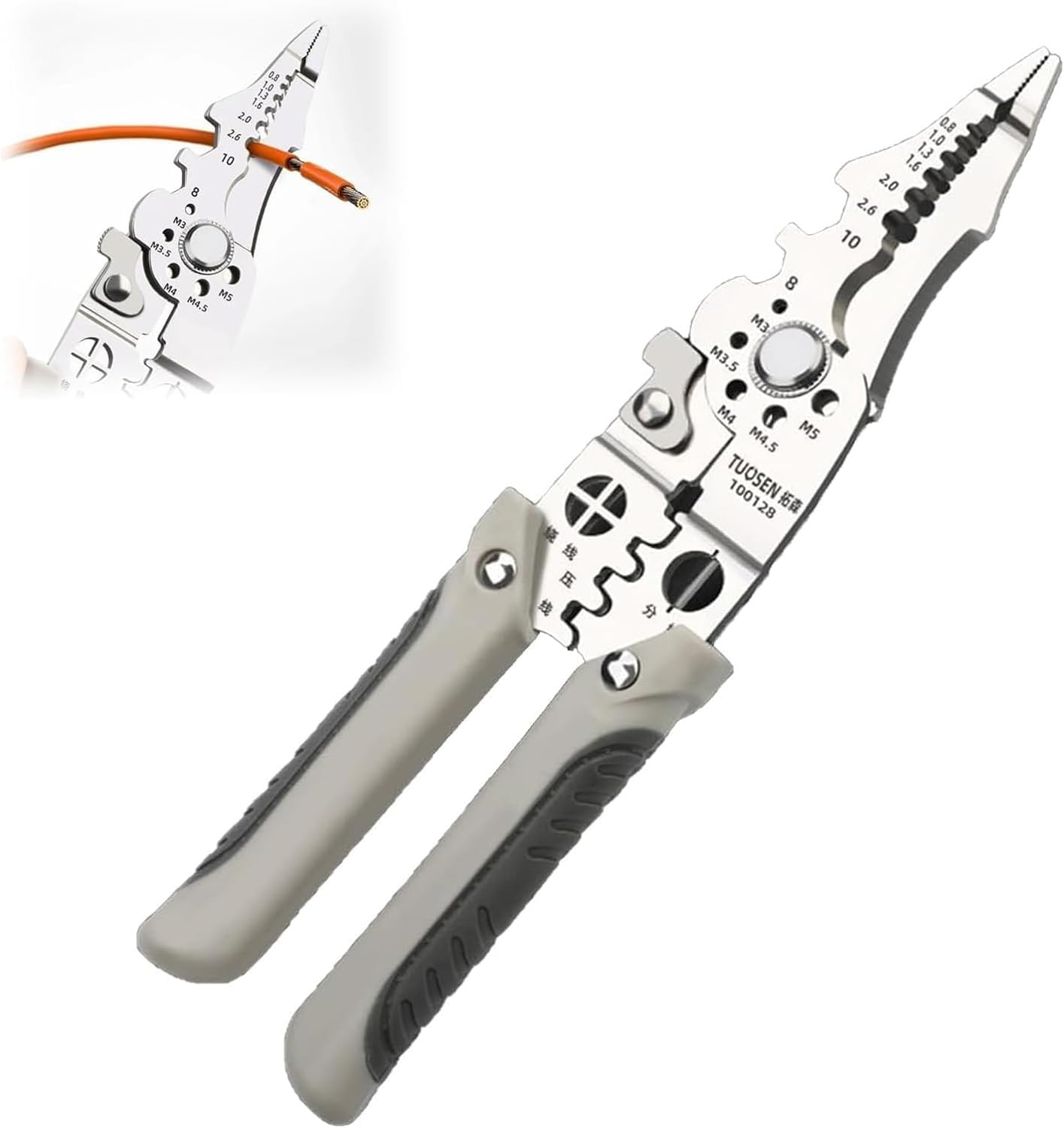 New 9-in-1 Multi-Purpose Electrical Stripping Tool Wire Stripper & Crimping Tool Multifunctional Stainless Steel Wire Puller Plier Pack Of 1 (A) (B0DBM1L6K2) Amazon Price History, Amazon Price Tracker