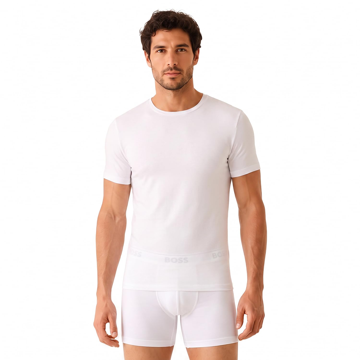 Boss Tshirt RN 3p Bamboo 10270020 0 Underwear_T_Shirt Hombre