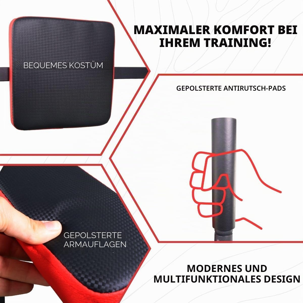 Mobiclinic®, Power Tower Dip Station, In 8 Stufen Höhenverstellbar, Klimmzugstange Freistehend, Rückenverstellbar, Multifunktionsturm, Stabil, Fitnessstudio zu Hause, Multifit