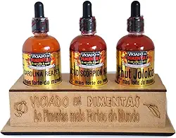 Molhos De Pimentas Orgânico Kit As 3 Mais Fortes Do Mundo