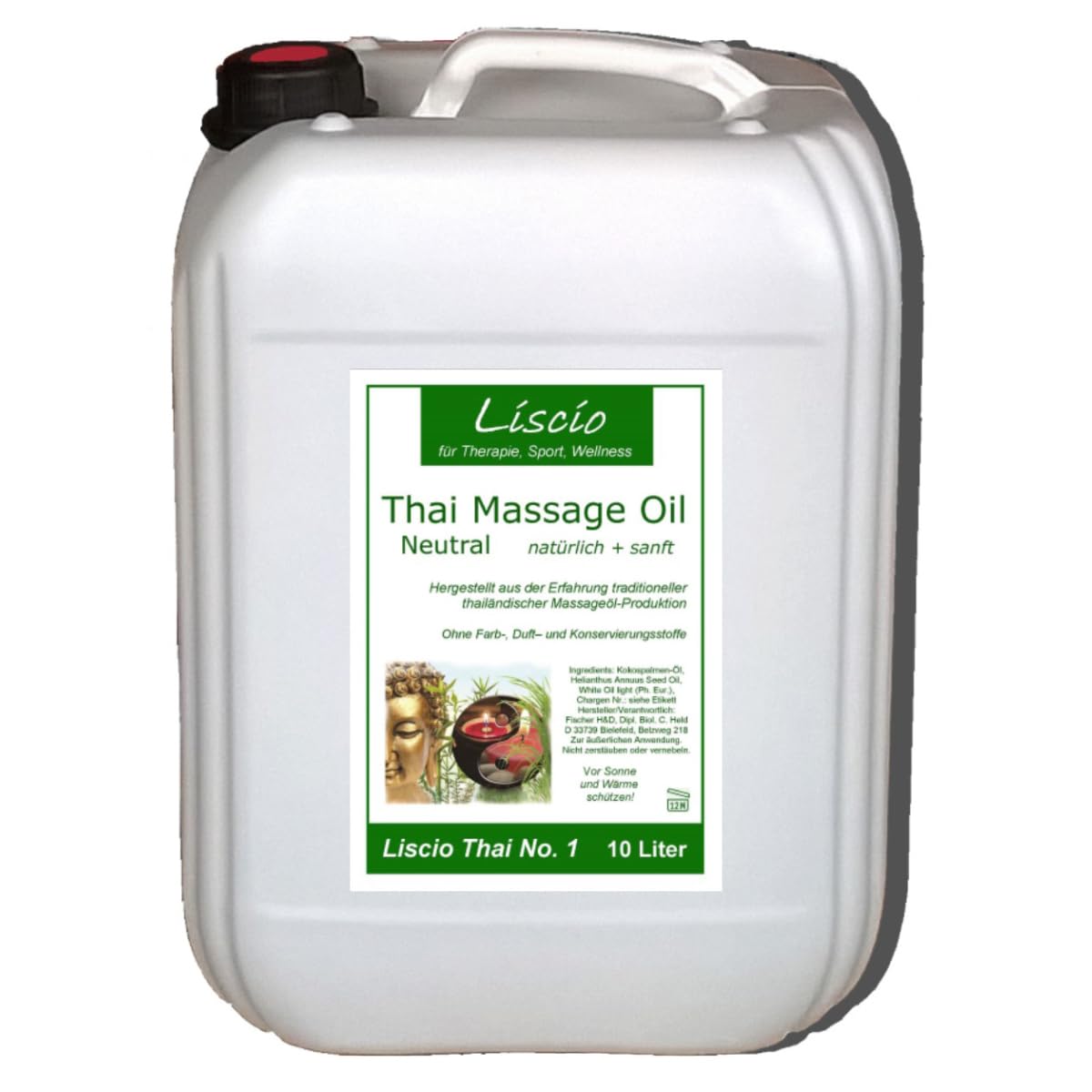 Liscio Thai No.1 Massageöl neutral (10 Liter)