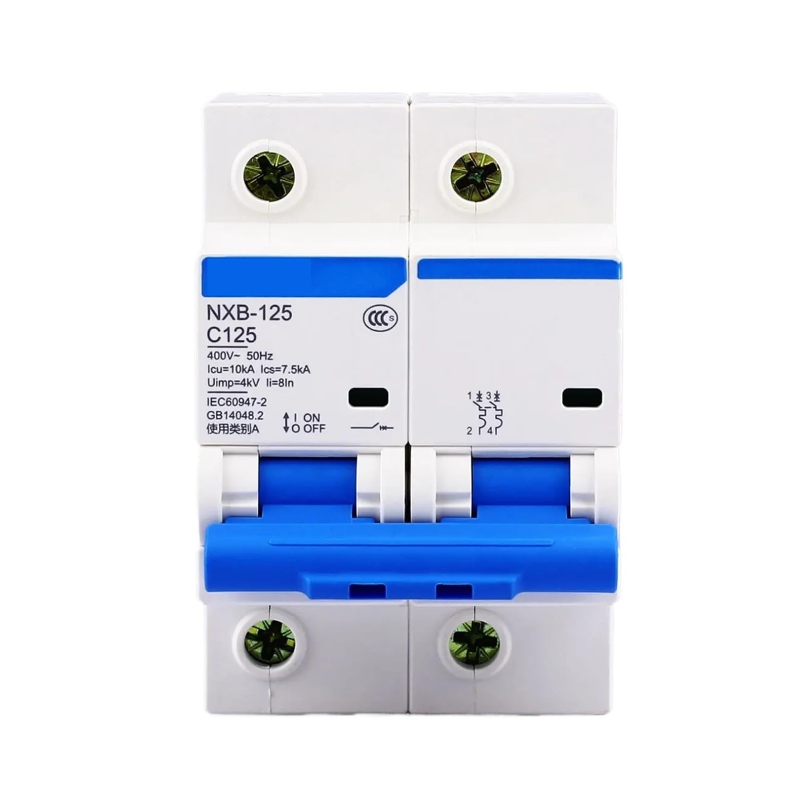 TYEXCZARF NXB-125 2P 63A 80A 100A 125A 220V 230V 50HZ Miniature Circuit breaker DZ47(80A)