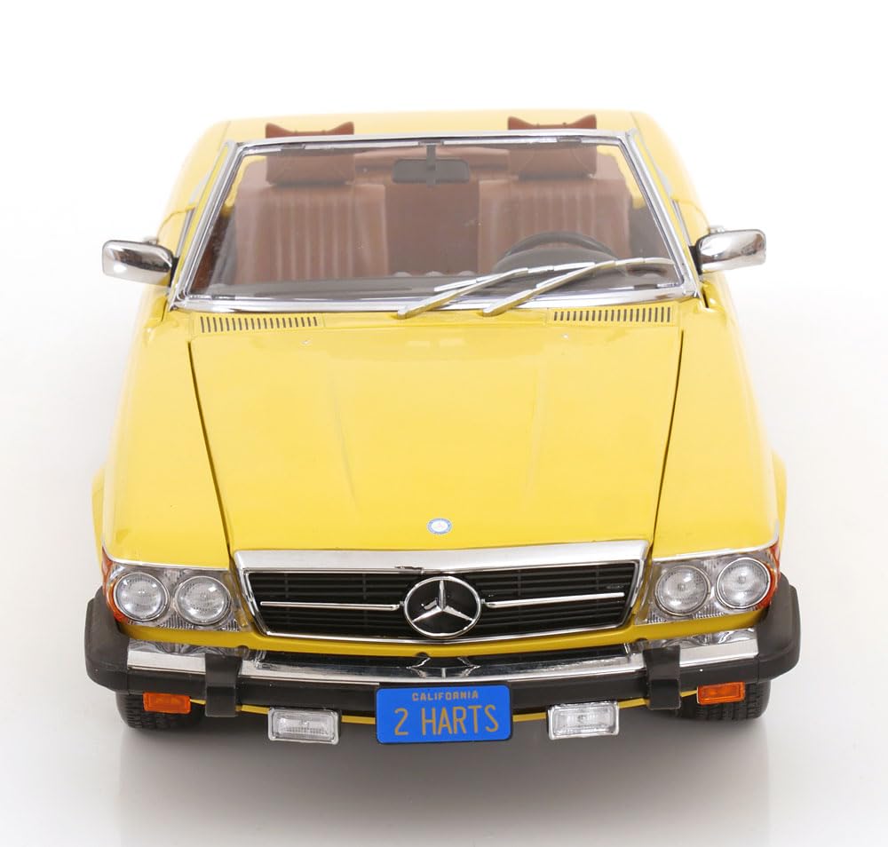 KK Scale KKDC120263 - Mercede. 450 SL R107 US Version Yellow 1979 TV-Series Hart To Hart with Openings - Scala 1/12 - modellino Auto