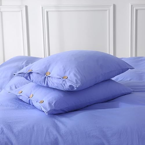 Miniatura 8 de APSMILE Juego de funda de edredón de color verde musgo, tamaño Queen, 3 piezas con 1 funda de edredón de 90 x 90 pulgadas y 2 fundas de almohada