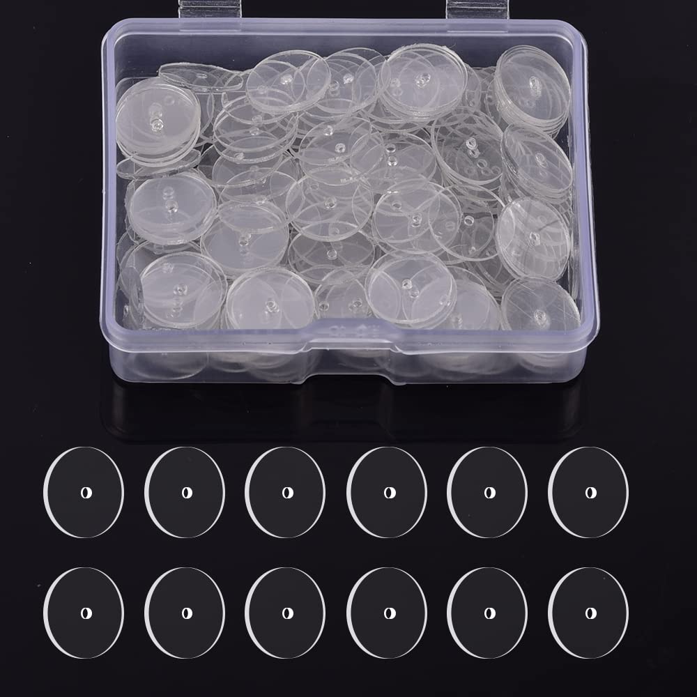 Earring Backs, ARRITZ 200PCS Plastic Discs to Stabilize Soft Clear Earring Backings Ears Safety Backs Bullet Clutch Replacement for Fish Hook Earring Studs Hoops