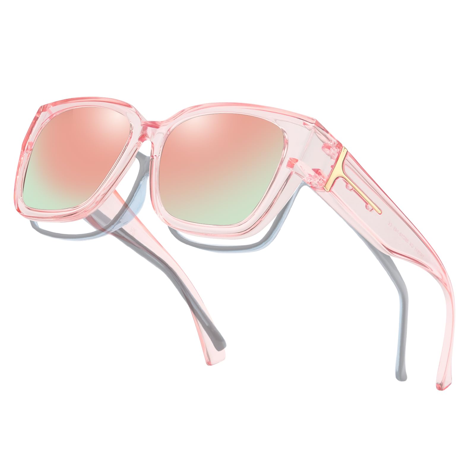 Xfeel Polarized Sunglasses Over Prescription Glasses for Women Men Oversized Fit Over Sunglasses for Driving with UV400