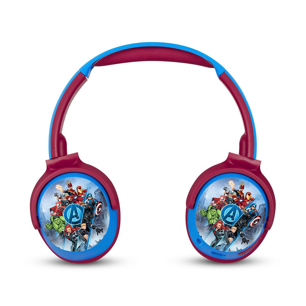 Marvel Spider-Man Kids Bluetooth Stereo Headphones with Mic | Swivel & Foldable Cups | Kids Safe 85dB Volume | Soft Padded Earcups | Aux Input | 22H Playtime|Voice Assistant|Perfect for Boys|Ages 5-16 — Amazon image 11