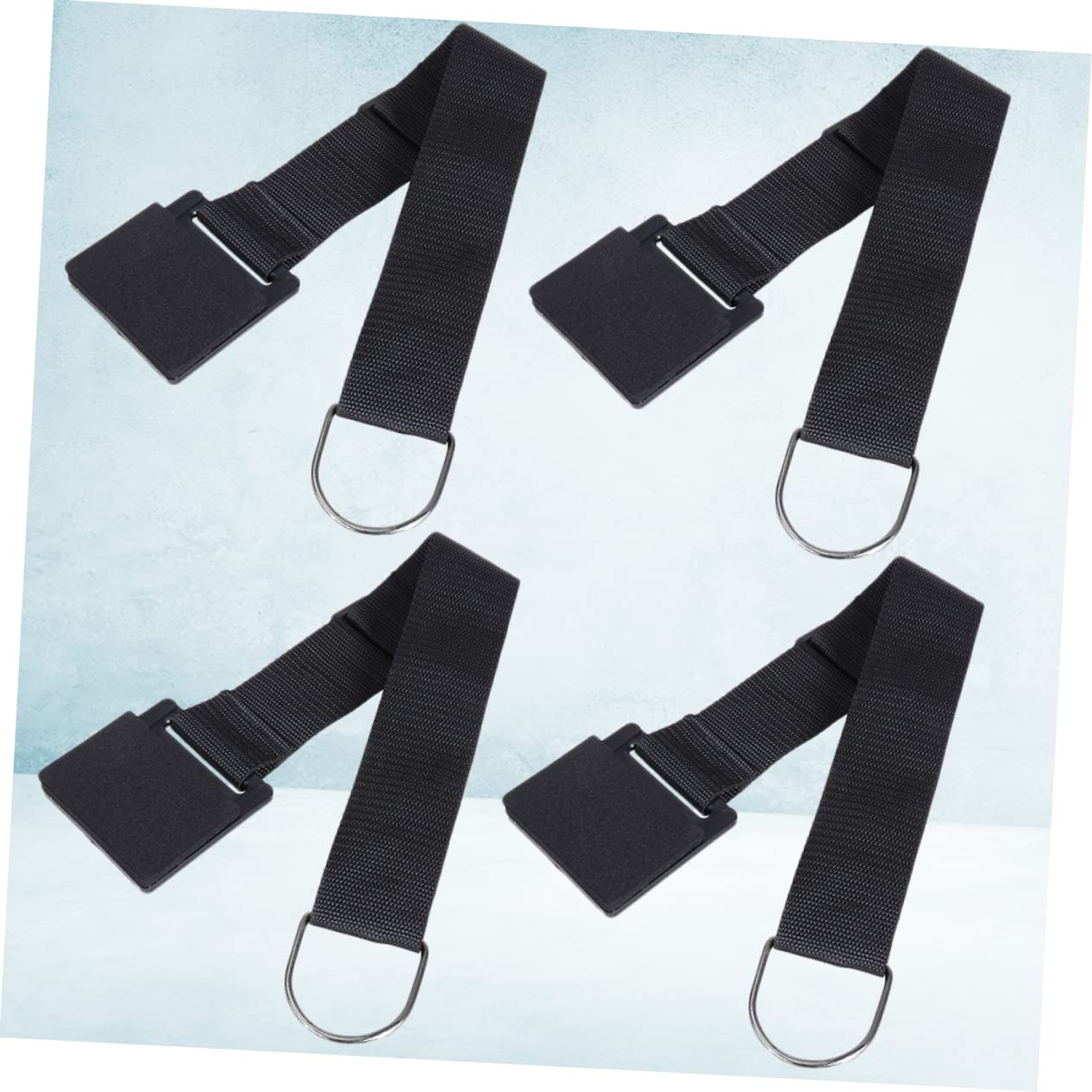 Abaodam 4pcs Cello Non-slip Belt Bass Endpin Anchor Adjustable Length 40-70cm Antiskid Plate for Cello Rest