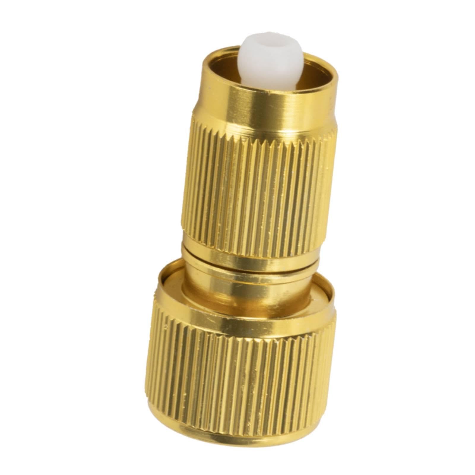 Fenteer Hose Quick Connect Fitting Expandable Hose Repair Part End Replacement Connector Aluminum Alloy Water Flow Connector for Car Wash Spray Gun Garden Small Hose