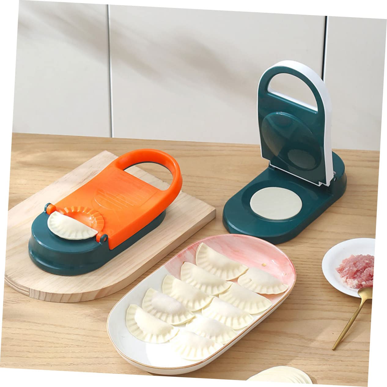 PRETYZOOM Manual Dumpling Skin Press Mold Easy to Use Dumpling Wrapping Tool Perfect for Home Restaurant