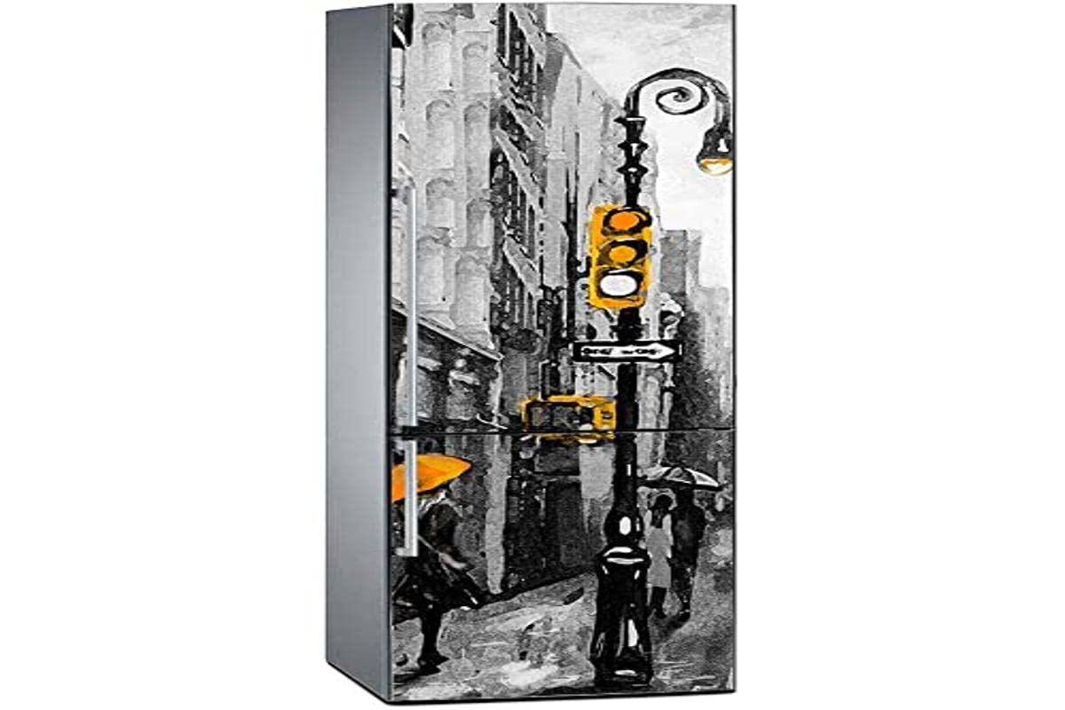 Oedim Vinyl-Aufkleber Für Kühlschrank – 200x60 Cm, Entfernbar, Elegantes Design, Zur Individuellen Küchendekoration