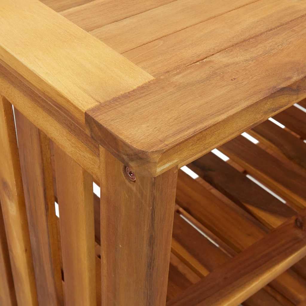vidaXL Szafka ogrodowa Naturalny 90 x 40 x 90cm Lite Drewno Akacji, Ogród i taras, prostokątny, solidny kredens z akacji, nowoczesny, na narzędzia, meble odporne na warunki