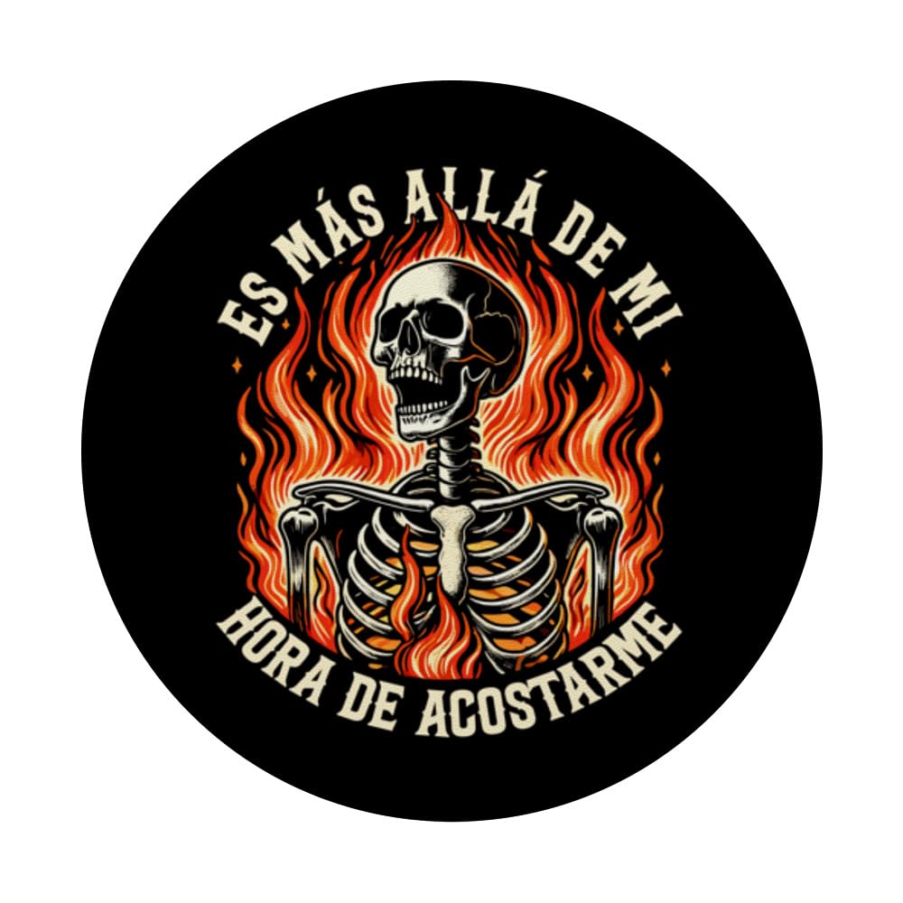 Es Más Allá De Mi Hora De Acostarme Regalo Jefe Divertido PopSockets Swappable PopGrip, Black - Image 3