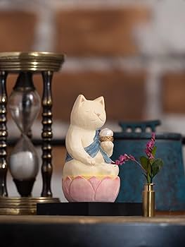 干支と猫の置物 Amazon.co.jp: 猫buddha 虚空蔵菩薩（丑・寅年の守護本尊） 仏屋