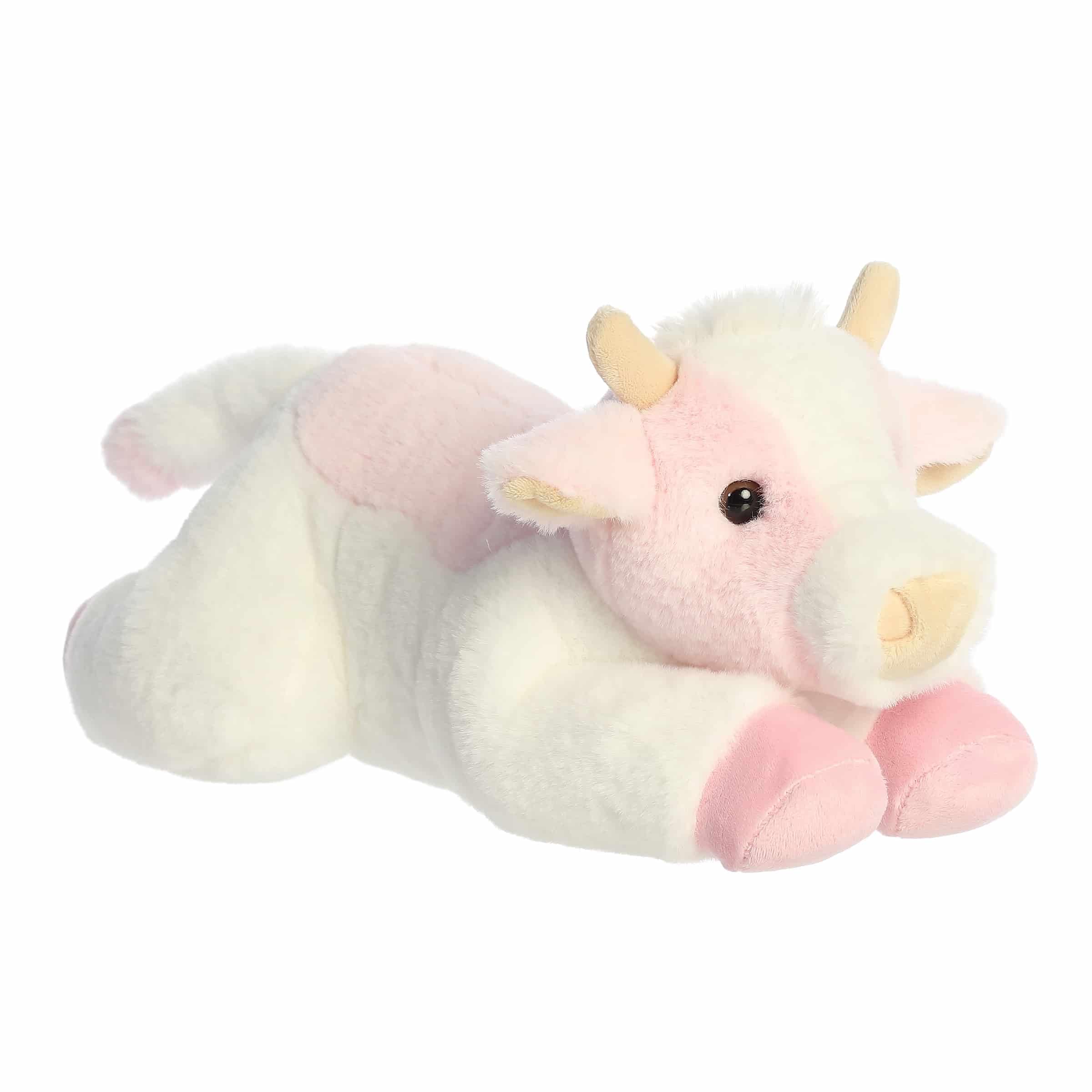 Aurora® Adorable Flopsie™ Sadie Strawberry Cow™ Stuffed Animal - Used to Create Imaginative Play Adventures - Perfect for Birthdays, Kids and Adults,