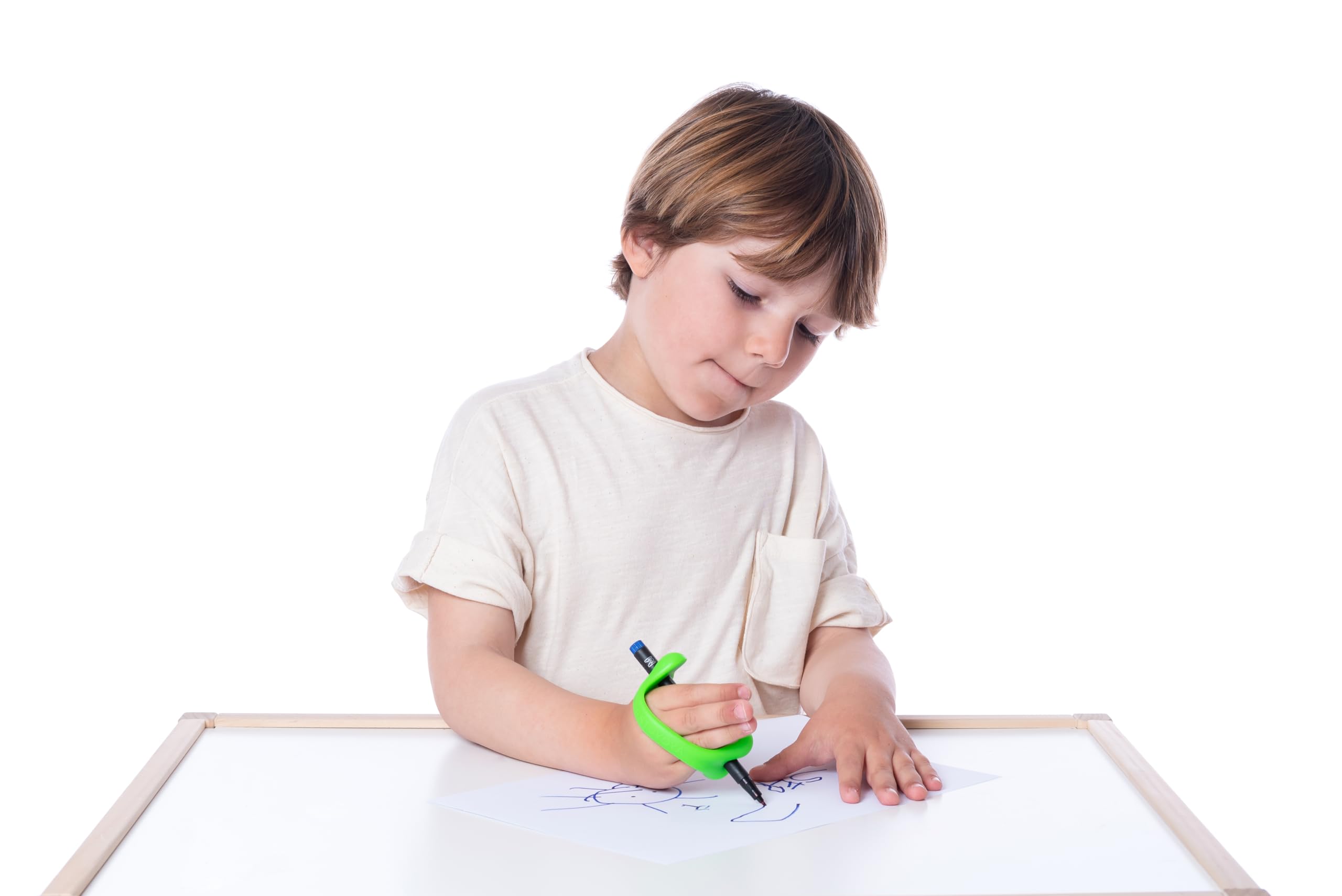 Accessorio (Pack da 5) Bambino – Aiuto alla Presa per Scuola e Gioco – Supporto per Penne, Pennelli e Posate – Autonomia Neonato e Bambino, Silicone Morbido, (Da Neonato a Bambino)