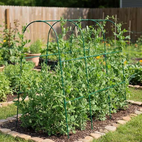 Treillis de concombre rigide et arche de jardin en métal robuste - 6