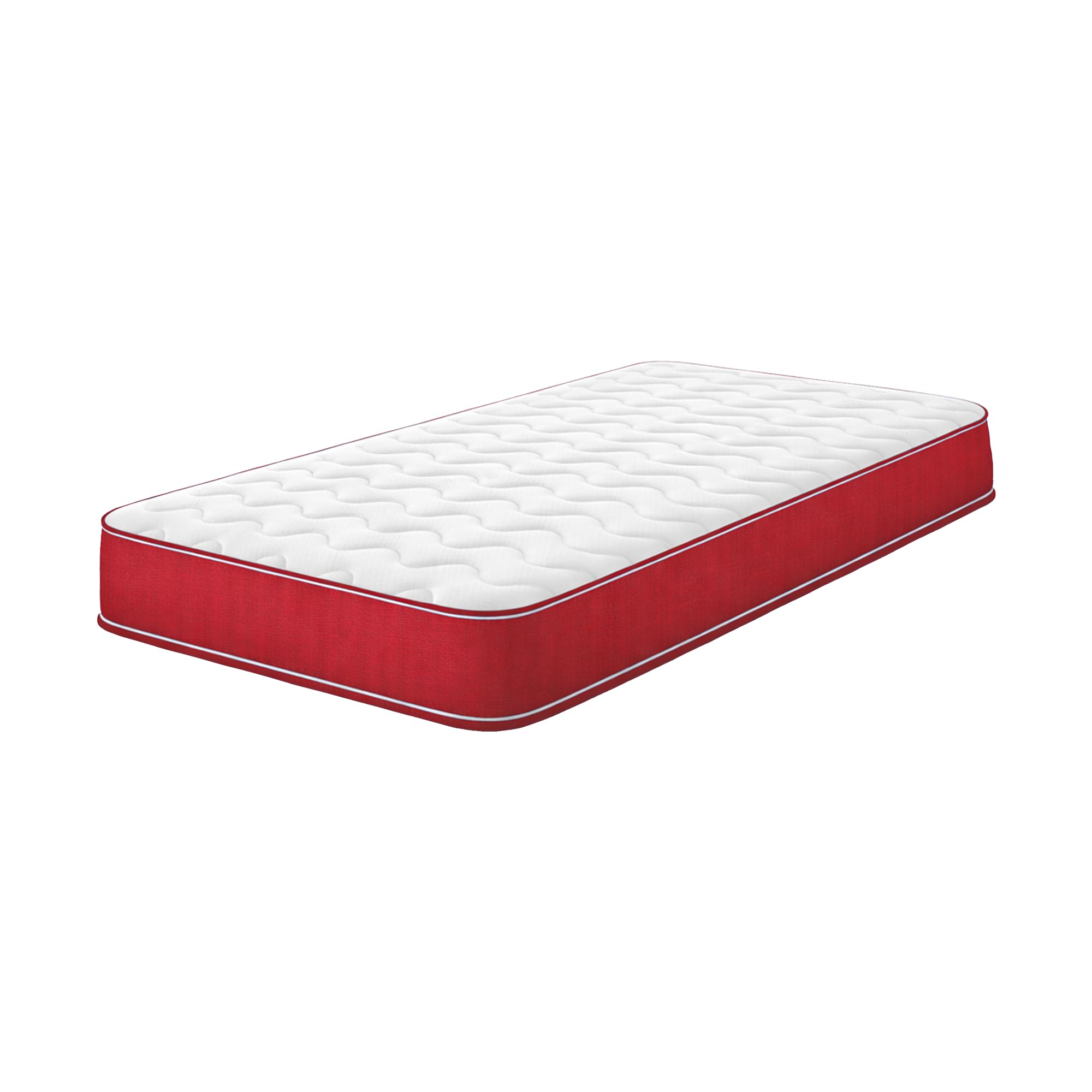 Starlight Beds Colours Range – Red Children’s 80x200 Mattress with Memory Foam and Springs - 18cm Deep (European Small Single Mattress - 80x200cm)