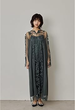 Amazon.co.jp: [niana] エスニックサイドプリーツドレス パーティー