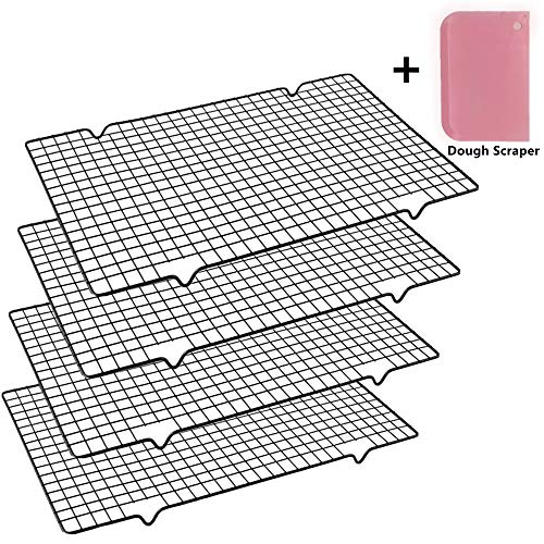 Mokpi Wire Cooling Racks Baking Grid Rack, Size 16’’x10’’, Heavy Duty Commercial Quality