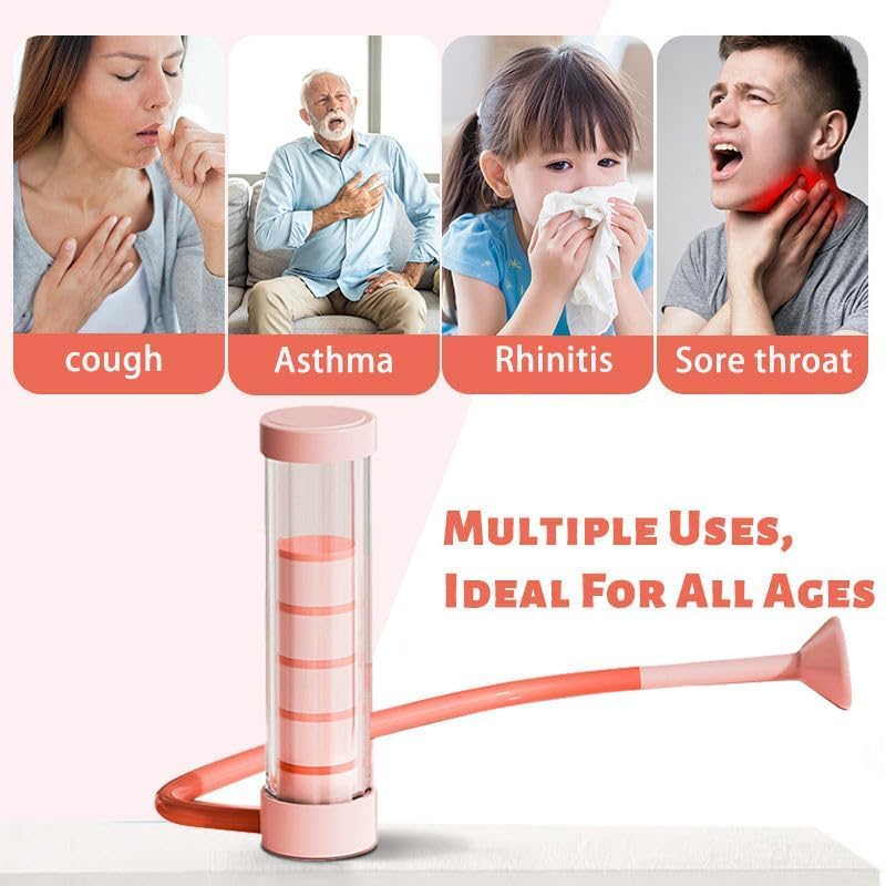 REDITEX Breathing Dumbbell Lung Exerciser β Respiratory Muscle Training Device for Deep Abdominal Breathing, Lung Capacity Improvement & Pulmonary Fitness | Portable & Washable Breathing Exercise Tool (Pack-1) 1