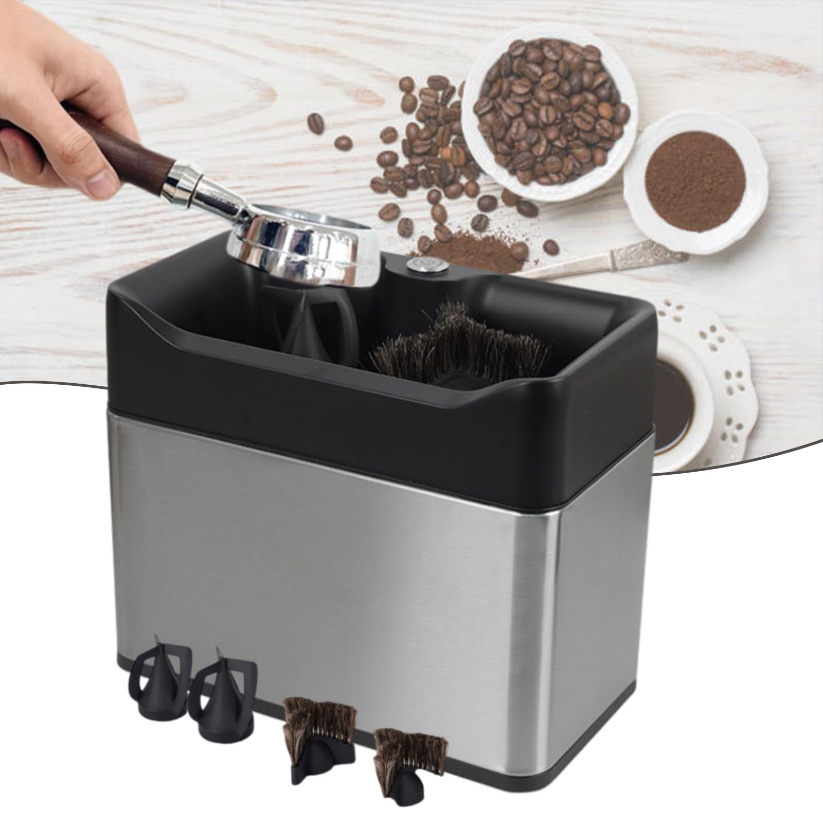 Amazon.com: XEEAOFE Electric Espresso Coffee Knock Box, Automatic