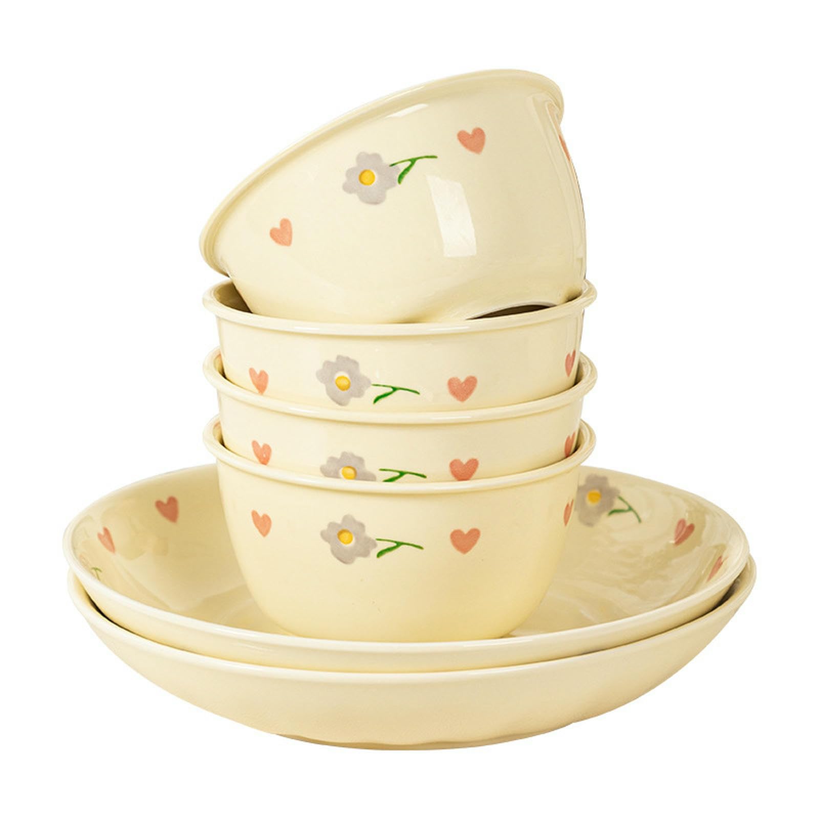 Miski do ryżu w stylu vintage, ceramiczne naczynia stołowe, japońska ceramika użytkowa, podszkliwiona, odporna na wysoką temperaturę, wykwintne i praktyczne naczynia