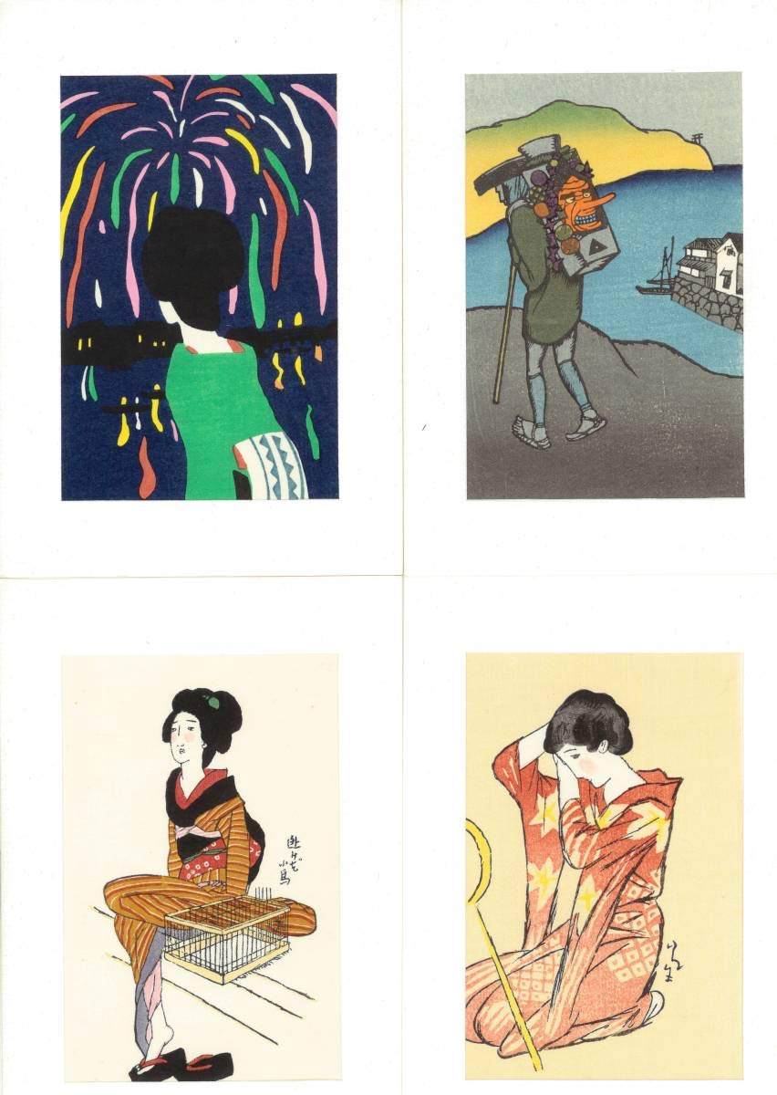 昭和41年加藤版画研究所発行 竹久夢二 「猫」 手摺木版豆画集 ( 昭和41年加藤版画研究所発行 竹久夢二 「猫」 手摺木版豆画集 (