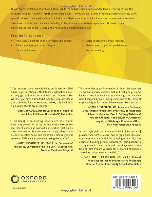 Pediatric Hospital Medicine Board Review (MEDICAL SPECIALTY BOARD REVIEW SERIES) - Image 2