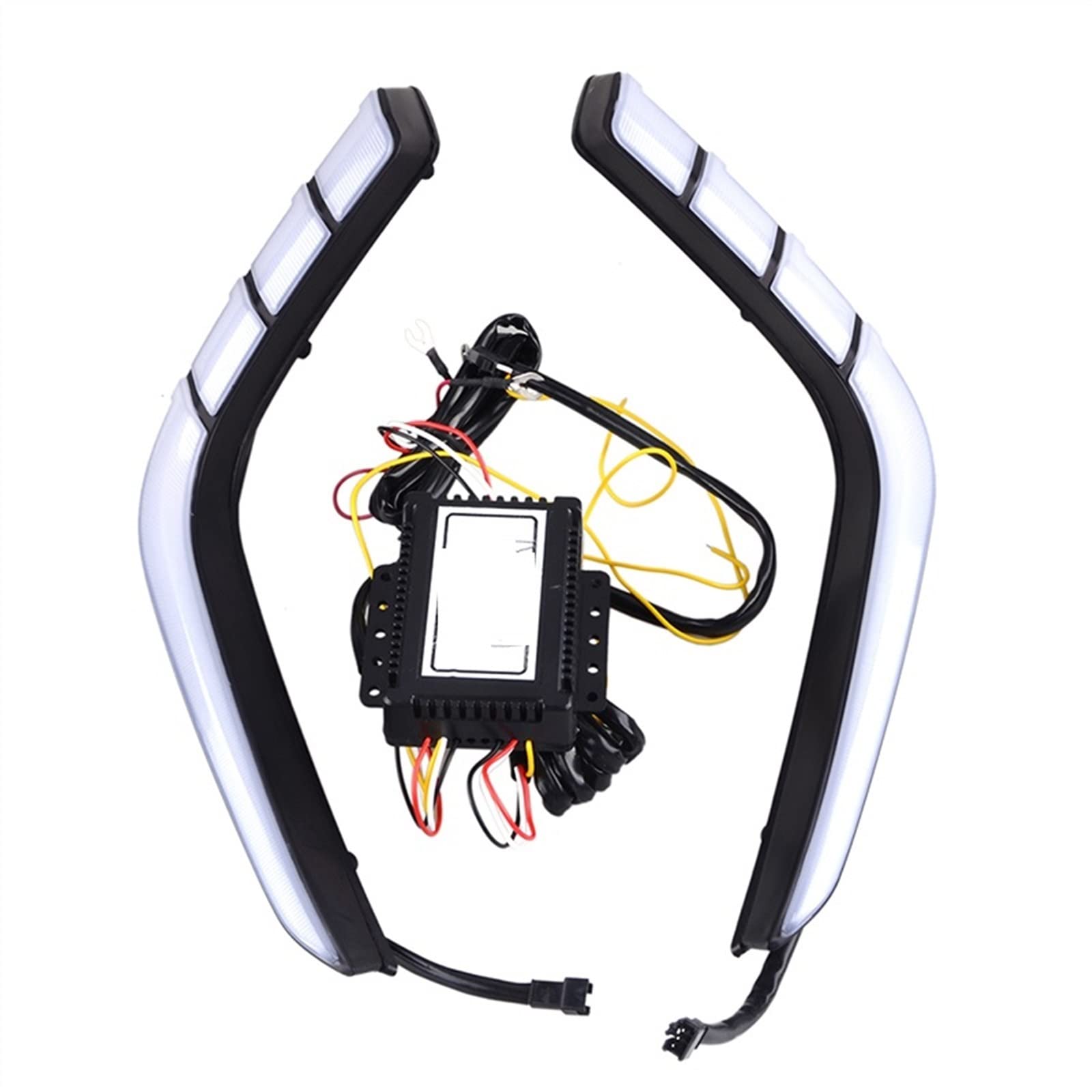 WOLWES Compatible con Suzuki para Swift 2014 2015 2016 Luz De Circulación Diurna para Automóvil DRL Impermeable con Conjunto De Señal De Giro Lámpara Antiniebla Luces de Giro