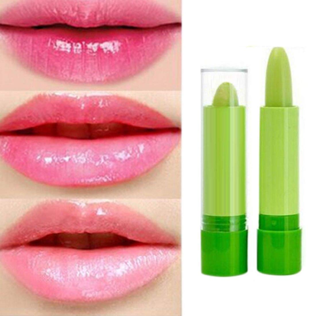 Digital Shoppy Women's Magic Color Changing Glossy Lip Balm Moisture Anti-Aging Protection Lips Makeup Tools - 1Pc,Multi 3