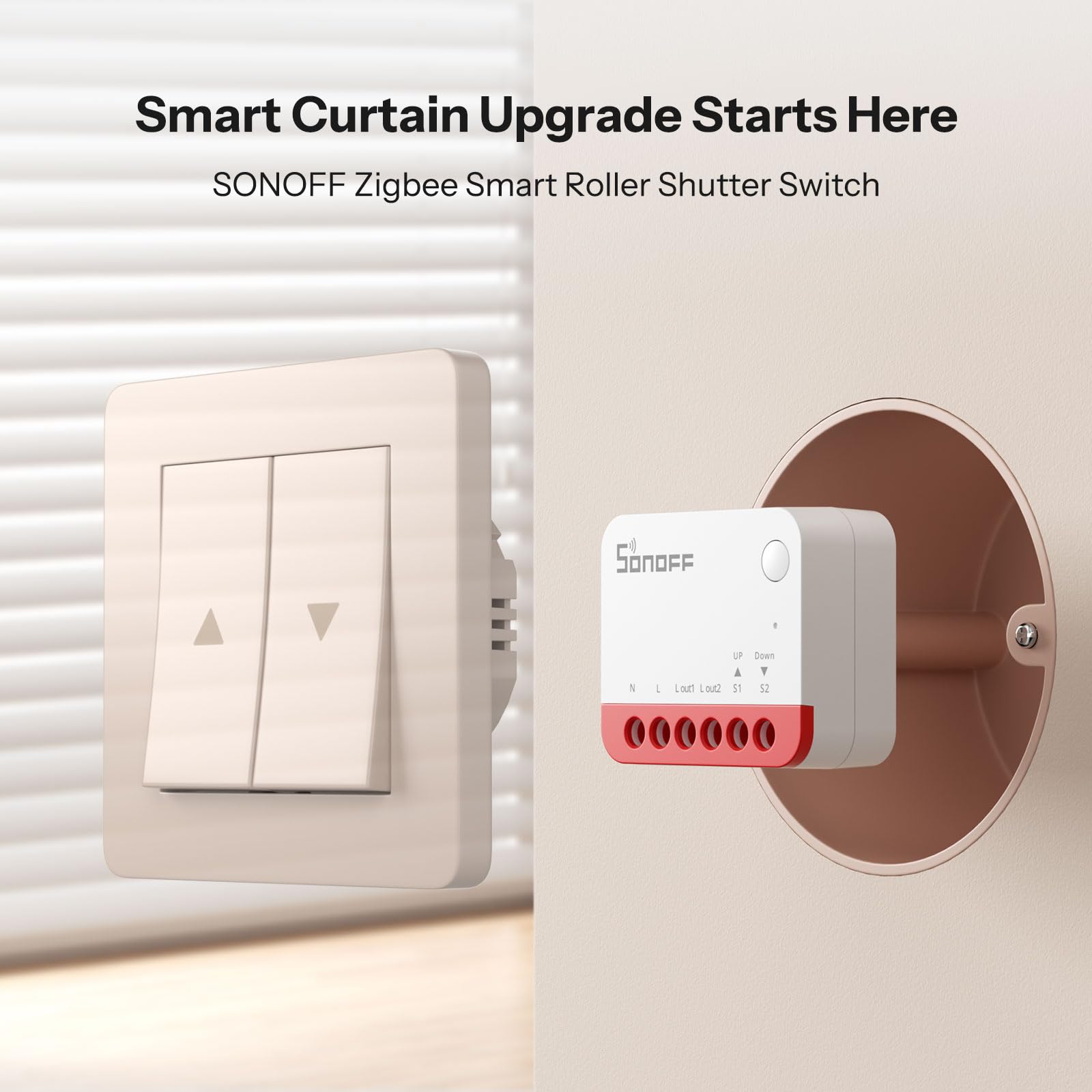 ZBRBS Sonoff - Interrupteur Intelligent Zigbee pour Stores - Sonoff Orb-Sonoff ZBRBS