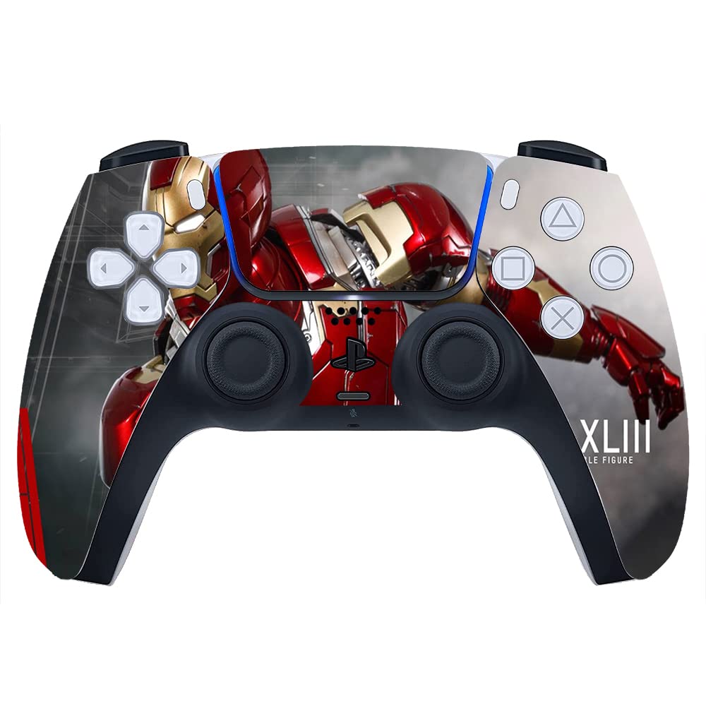 GADGETS WRAP Printed Vinyl Decal Sticker Skin for Sony PlayStation 5 PS5 Controller Only - Iron Man Hot Toy-image-6