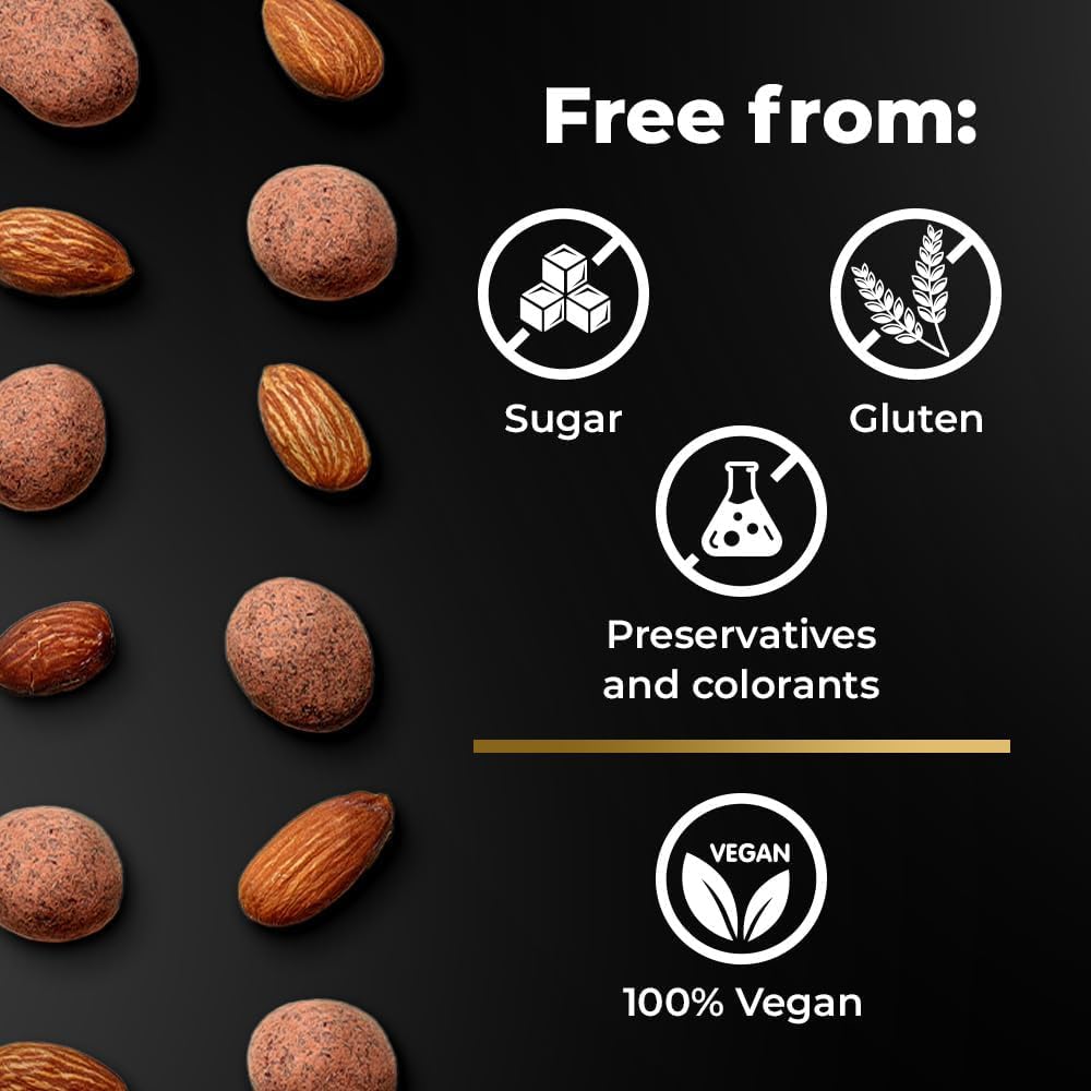 Higos Secos Cubiertos de Chocolate para Postre - Dulces Mr Fudgesto - Delicia Premium - Sin Azúcar Añadido - Aperitivo Saludable - Frutos Secos y Frutas Recubiertos de Cacao - Caja de 100g