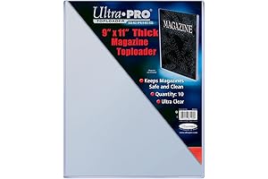 Ultra Pro 9" X 11-1/4" Thick Toploader Magazine Sleeve Protectors (10 Per Pack)