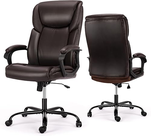 Miniatura 8 de Silla de oficina  Silla ergonómica de oficina en casa con respaldo alto, silla ejecutiva para computadora, altura ajustable e inclinación, mecedora