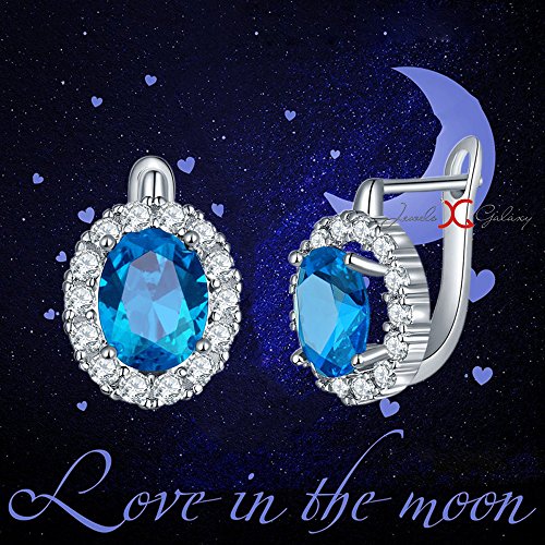 Crystal Elements Platinum Plated Clip-on Earrings