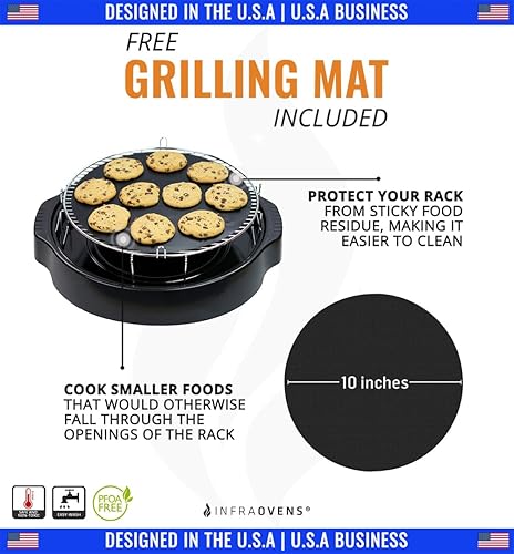 Miniatura 5 de Rejilla de acero inoxidable de 3 pulgadas compatible con Nuwave Pro Plus, Elite, Nutri Chef, Black&Decker  Accesorio de rejilla de repuesto para