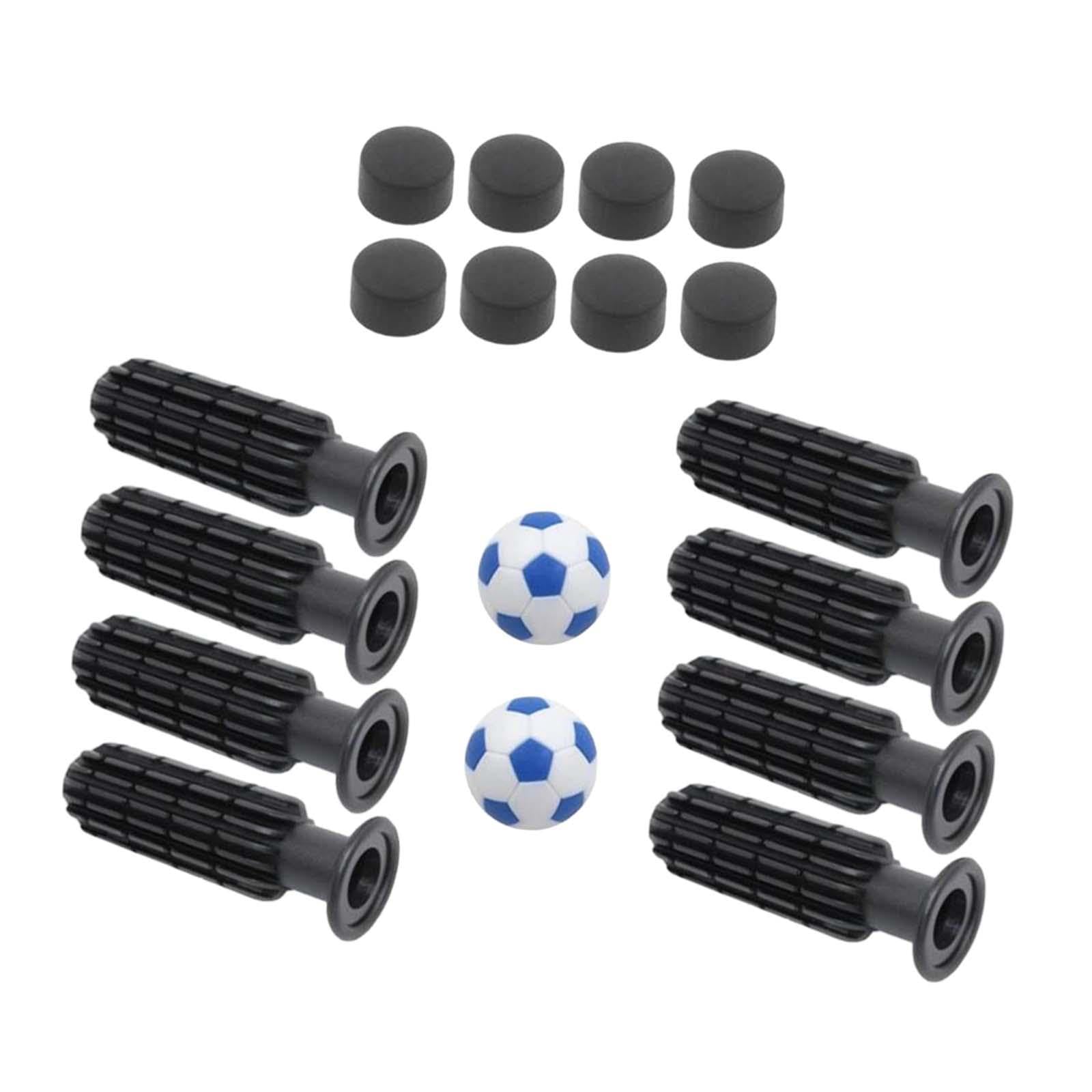 QSTDGVPW 8X Table Football Replacement Handles Table Football Accessories Foosball Grips Replace Parts, Light Blue Footballs